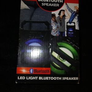 Black and Blue LED Light Bluetooth Speaker